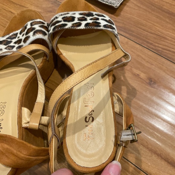 NWOT AUTHENTIC FRED SEGAL MARCO RICCI LEOPAED SANDALS - Picture 9 of 11